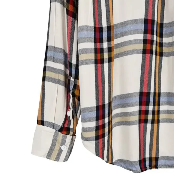 Levi's Women's Western Boyfriend Fit Plaid Button Down Shirt Size Small - Picture 7 of 10